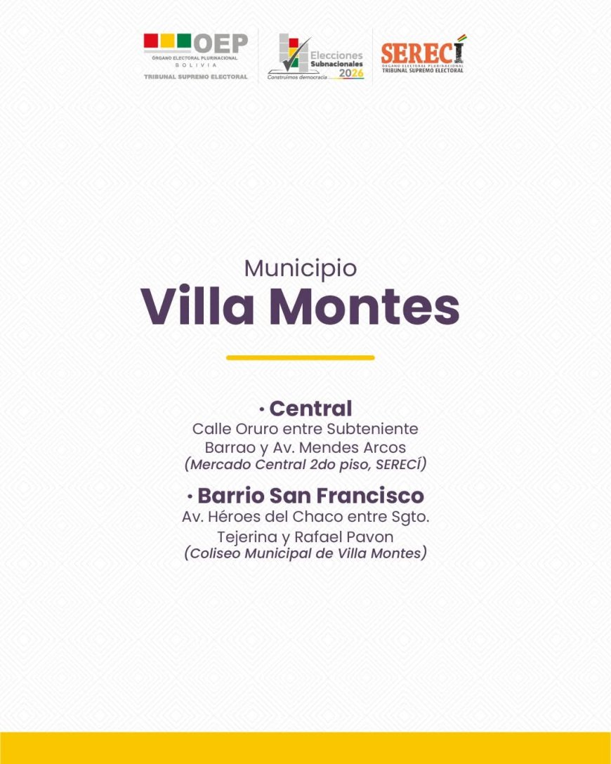 Empadronamiento Biométrico Masivo para las Elecciones Subnacionales 2026.