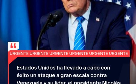TRAS ATAQUE A VENEZUELA, TRUMP ASEGURA QUE MADURO FUE DETENIDO!!!
