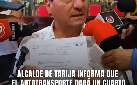 Confirmado cuarto intermedio en Tarija