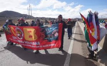La Central Obrera Boliviana inició bloqueo de caminos en rechazo al decreto
