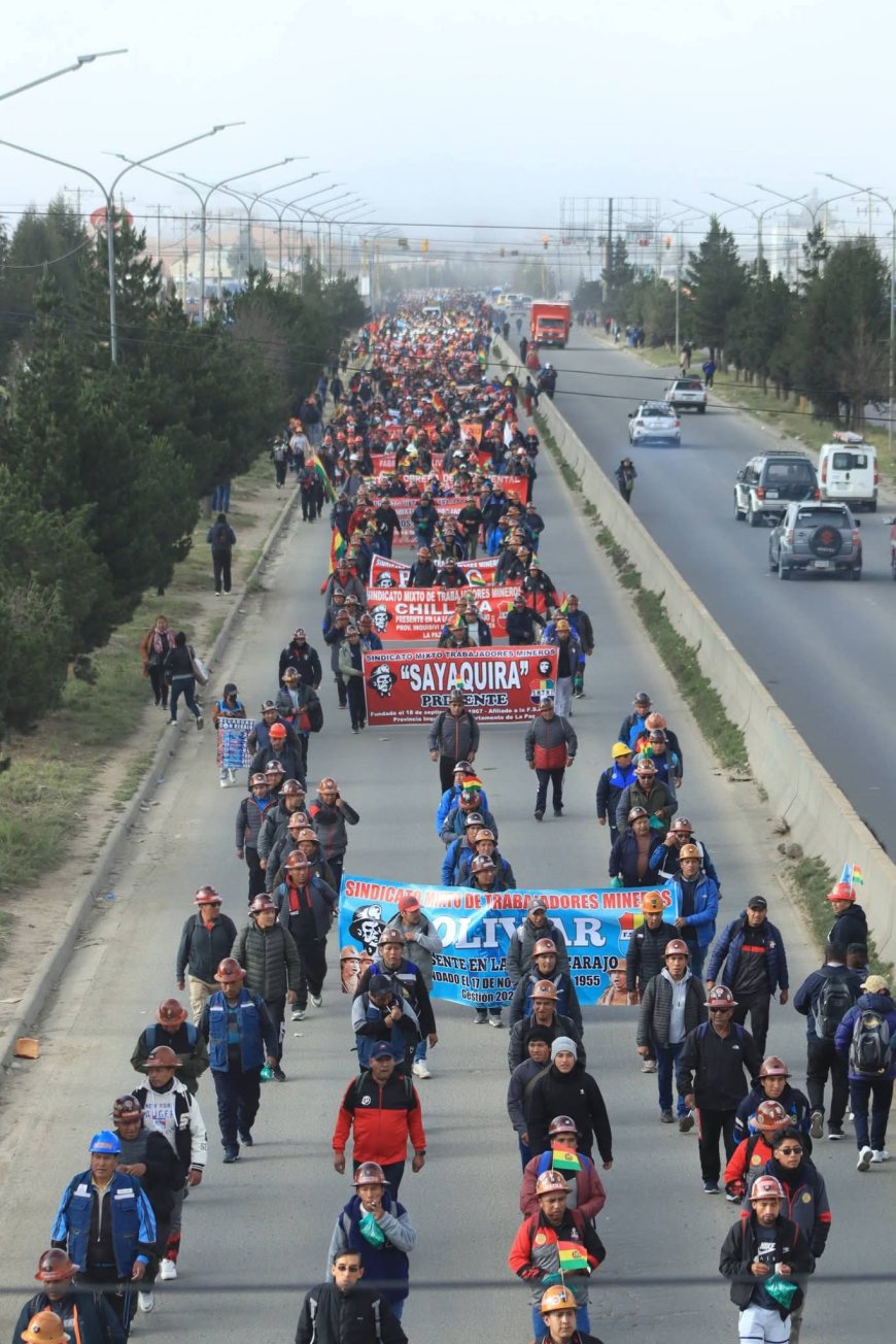 Movilización denominada "Bolivia no se vende"