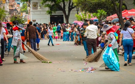 EMAT intensifica labores de limpieza durante los días de carnaval