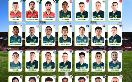 Nómina de los 28 jugadores de la selección boliviana para repechaje