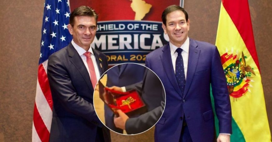 Estados Unidos devuelve a Rodrigo Paz un crucifijo familiar